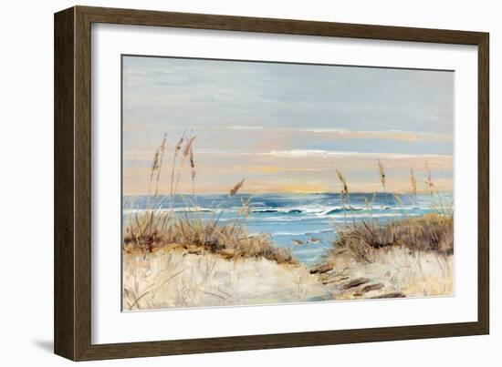 Coastal Boardwalk-Sally Swatland-Framed Art Print