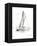 Coastal Boat Sketch I-Lanie Loreth-Framed Stretched Canvas