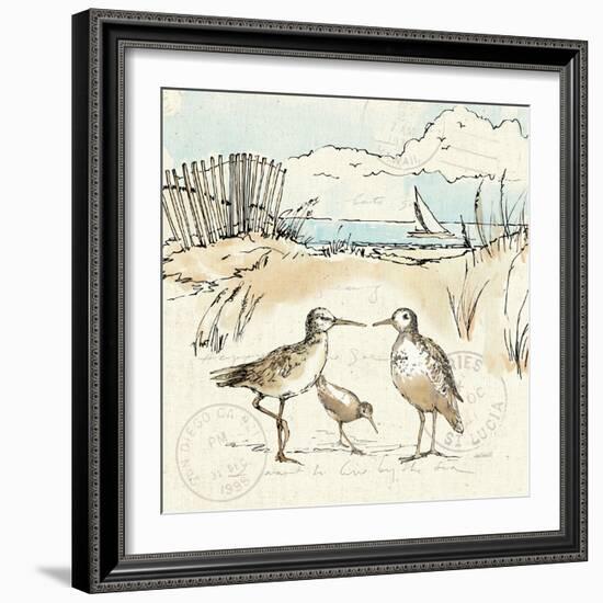 Coastal Breeze XI-Anne Tavoletti-Framed Art Print