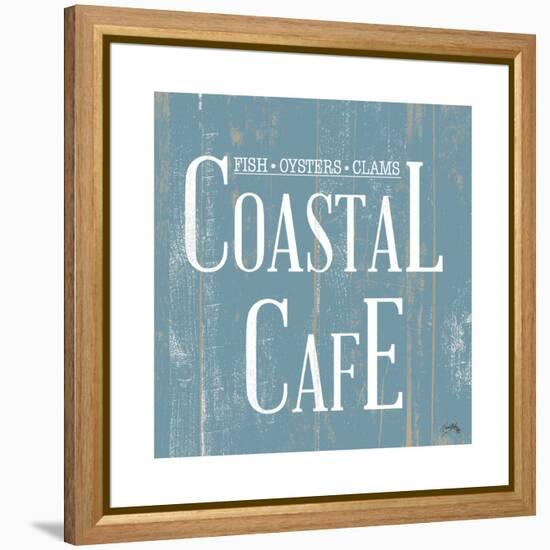 Coastal Cafe Square-Elizabeth Medley-Framed Stretched Canvas