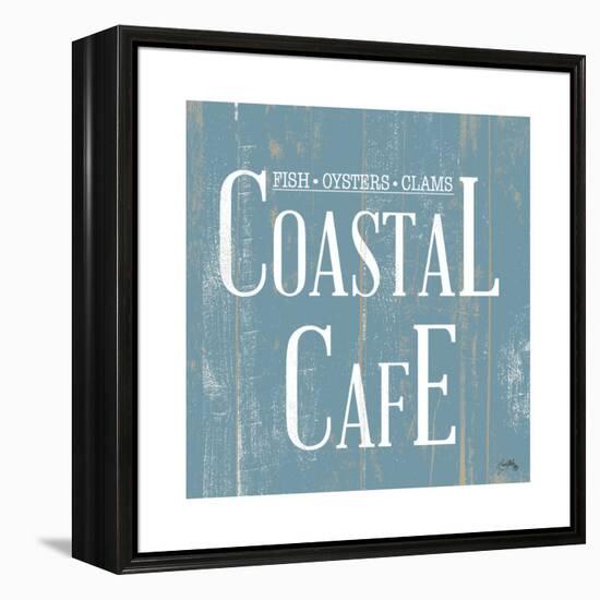 Coastal Cafe Square-Elizabeth Medley-Framed Stretched Canvas