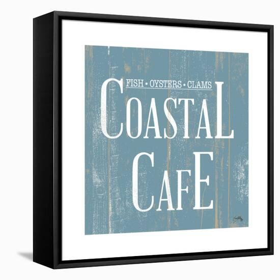 Coastal Cafe Square-Elizabeth Medley-Framed Stretched Canvas