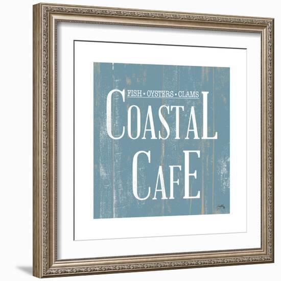 Coastal Cafe Square-Elizabeth Medley-Framed Art Print