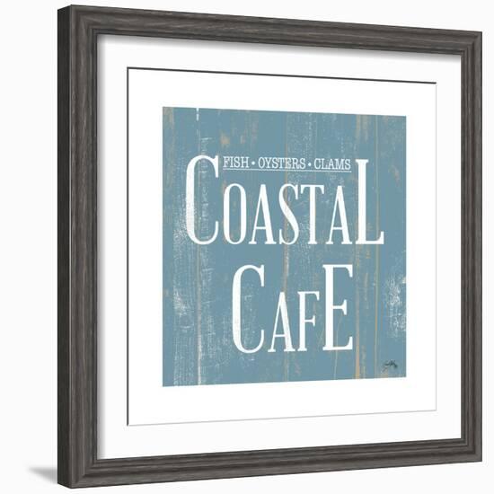 Coastal Cafe Square-Elizabeth Medley-Framed Art Print