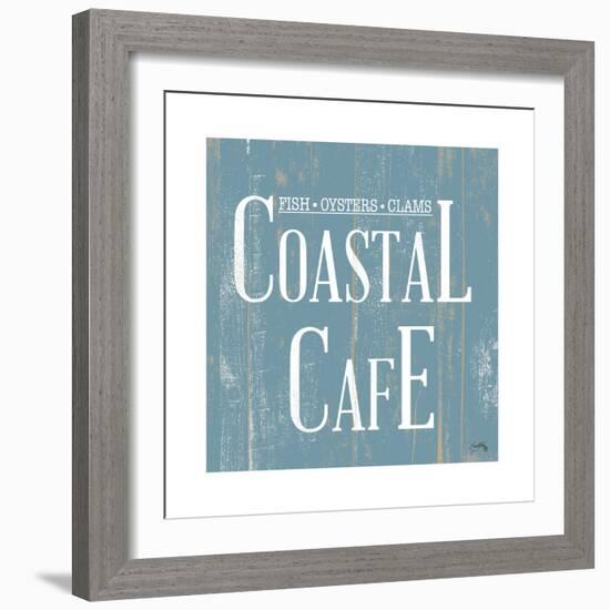 Coastal Cafe Square-Elizabeth Medley-Framed Art Print