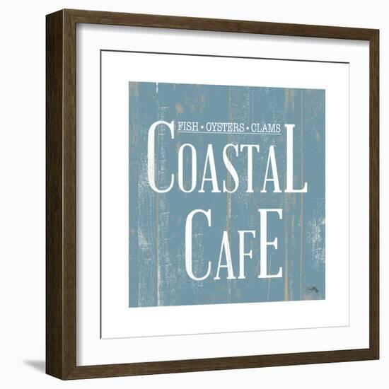 Coastal Cafe Square-Elizabeth Medley-Framed Art Print