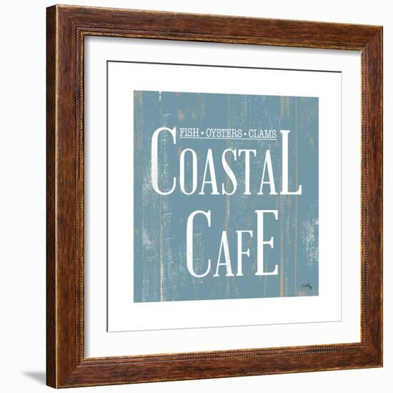 Coastal Cafe Square-Elizabeth Medley-Framed Art Print