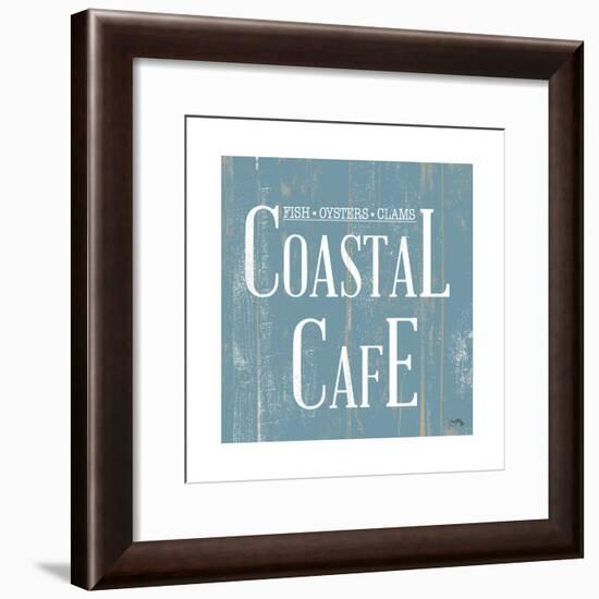 Coastal Cafe Square-Elizabeth Medley-Framed Art Print