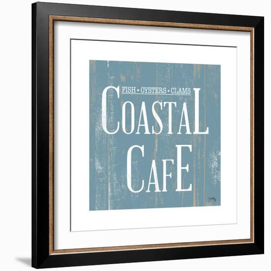 Coastal Cafe Square-Elizabeth Medley-Framed Art Print