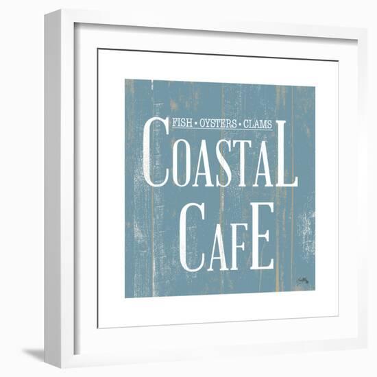 Coastal Cafe Square-Elizabeth Medley-Framed Art Print