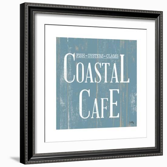 Coastal Cafe Square-Elizabeth Medley-Framed Art Print