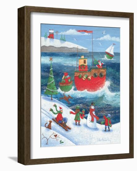 Coastal Christmas-Peter Adderley-Framed Art Print