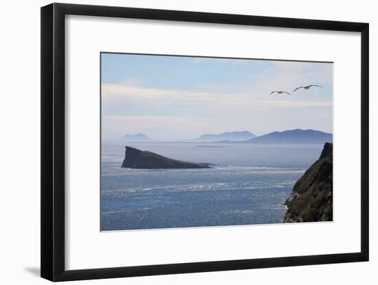 Coastal Cliffs, Falkland Islands-Charlotte Main-Framed Photographic Print