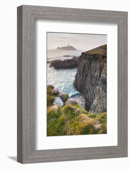 Coastal Cliffs, Godrevy Point, Nr St Ives, Cornwall, England-Paul Harris-Framed Photographic Print