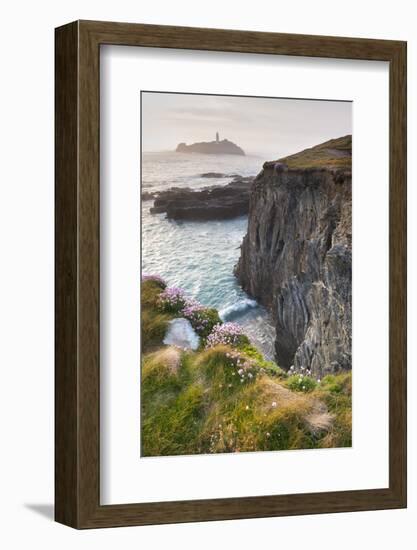 Coastal Cliffs, Godrevy Point, Nr St Ives, Cornwall, England-Paul Harris-Framed Photographic Print