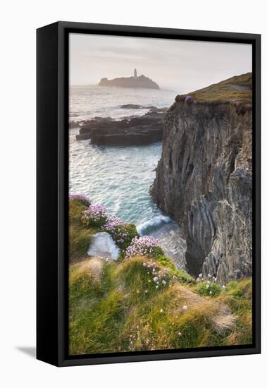 Coastal Cliffs, Godrevy Point, Nr St Ives, Cornwall, England-Paul Harris-Framed Premier Image Canvas