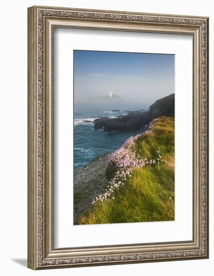 Coastal Cliffs, Godrevy Point, Nr St Ives, Cornwall, England-Paul Harris-Framed Photographic Print