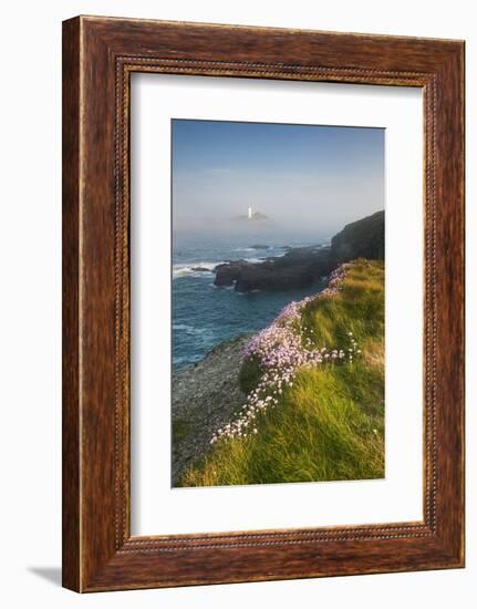 Coastal Cliffs, Godrevy Point, Nr St Ives, Cornwall, England-Paul Harris-Framed Photographic Print