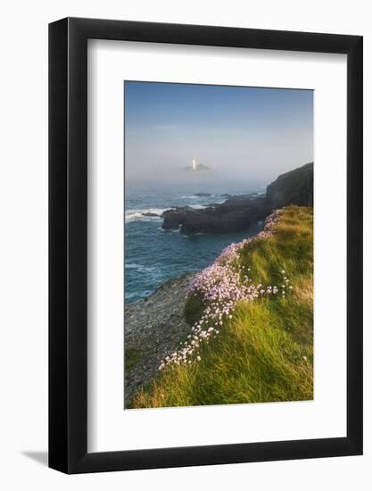 Coastal Cliffs, Godrevy Point, Nr St Ives, Cornwall, England-Paul Harris-Framed Photographic Print