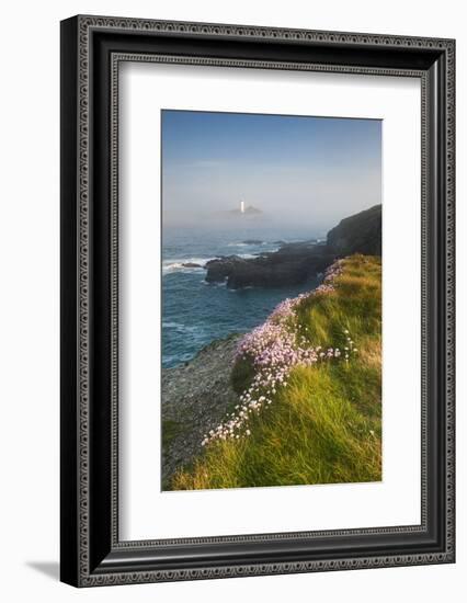 Coastal Cliffs, Godrevy Point, Nr St Ives, Cornwall, England-Paul Harris-Framed Photographic Print