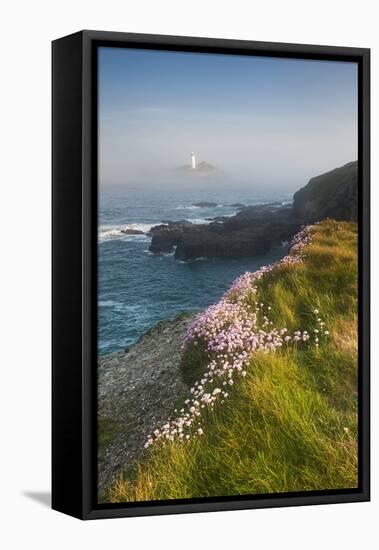 Coastal Cliffs, Godrevy Point, Nr St Ives, Cornwall, England-Paul Harris-Framed Premier Image Canvas