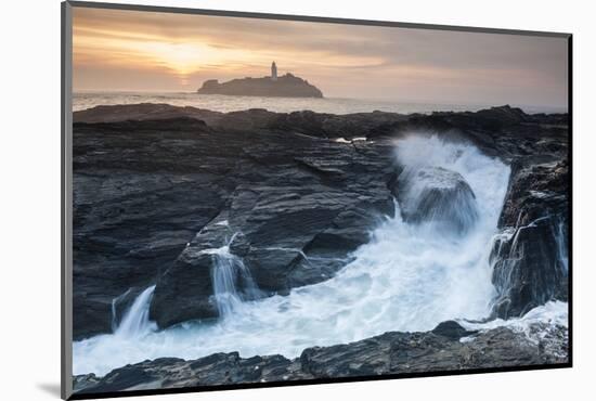 Coastal Cliffs, Godrevy Point, Nr St Ives, Cornwall, England-Paul Harris-Mounted Photographic Print