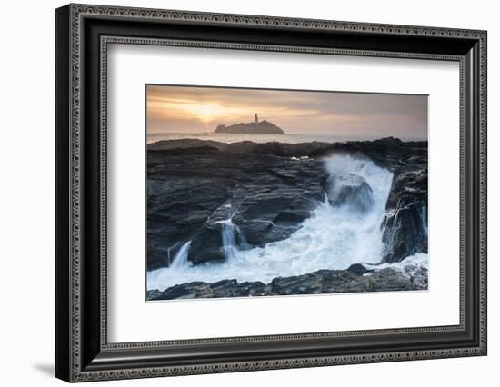 Coastal Cliffs, Godrevy Point, Nr St Ives, Cornwall, England-Paul Harris-Framed Photographic Print