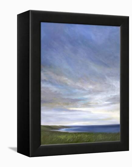 Coastal Clouds Diptych I-Sheila Finch-Framed Stretched Canvas