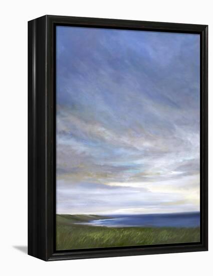 Coastal Clouds Diptych I-Sheila Finch-Framed Stretched Canvas