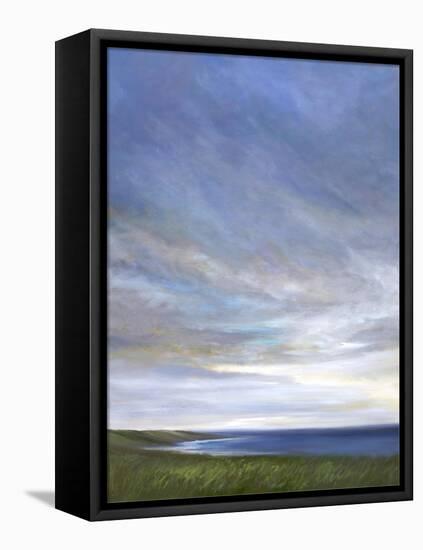 Coastal Clouds Diptych I-Sheila Finch-Framed Stretched Canvas