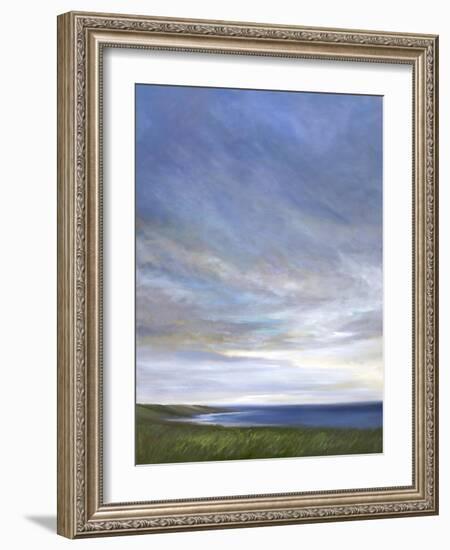 Coastal Clouds Diptych I-Sheila Finch-Framed Art Print