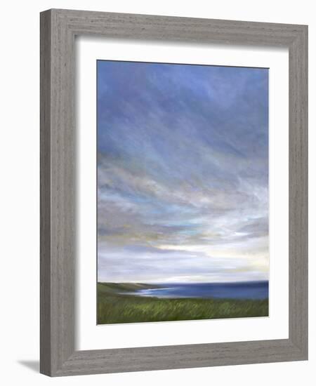 Coastal Clouds Diptych I-Sheila Finch-Framed Art Print