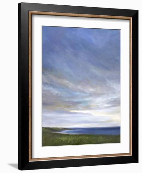Coastal Clouds Diptych I-Sheila Finch-Framed Art Print