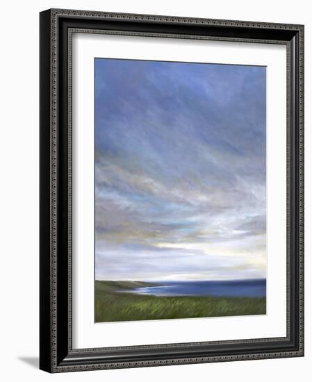 Coastal Clouds Diptych I-Sheila Finch-Framed Art Print