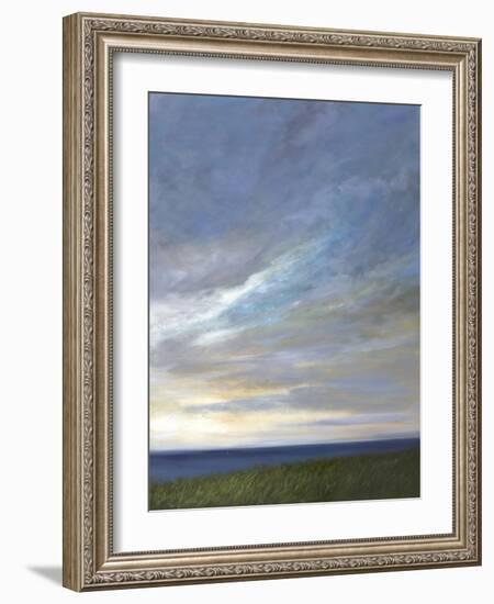 Coastal Clouds Diptych II-Sheila Finch-Framed Art Print