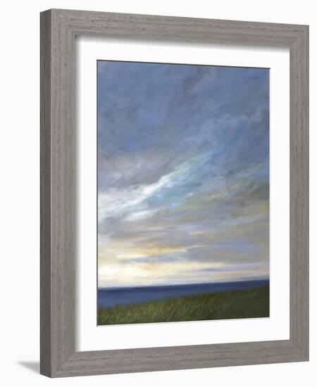 Coastal Clouds Diptych II-Sheila Finch-Framed Art Print