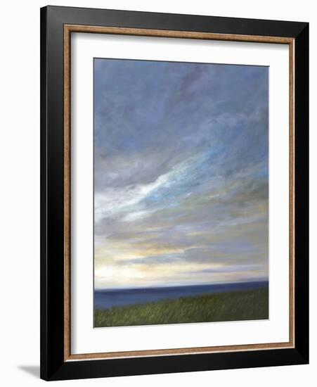 Coastal Clouds Diptych II-Sheila Finch-Framed Art Print