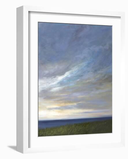 Coastal Clouds Diptych II-Sheila Finch-Framed Art Print