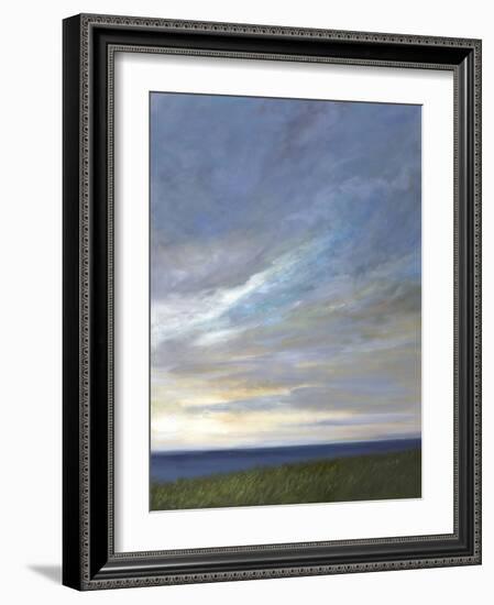 Coastal Clouds Diptych II-Sheila Finch-Framed Art Print