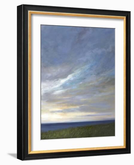 Coastal Clouds Diptych II-Sheila Finch-Framed Art Print