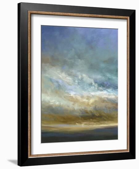 Coastal Clouds Triptych I-Sheila Finch-Framed Art Print