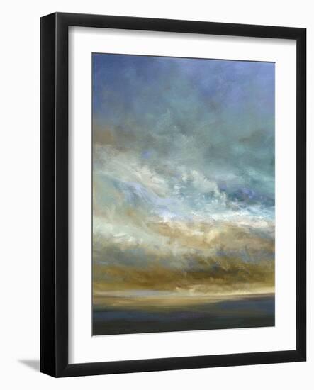 Coastal Clouds Triptych I-Sheila Finch-Framed Art Print