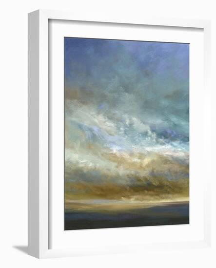 Coastal Clouds Triptych I-Sheila Finch-Framed Art Print