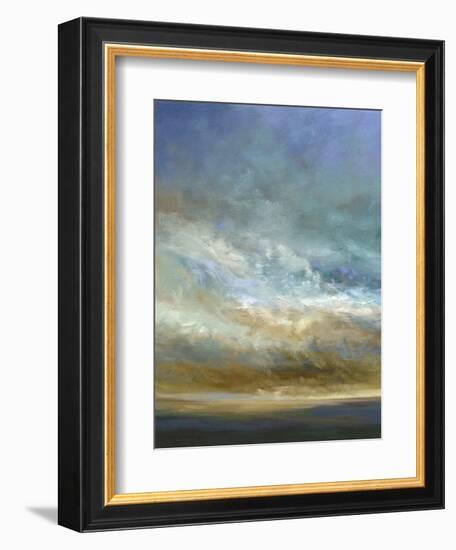 Coastal Clouds Triptych I-Sheila Finch-Framed Art Print