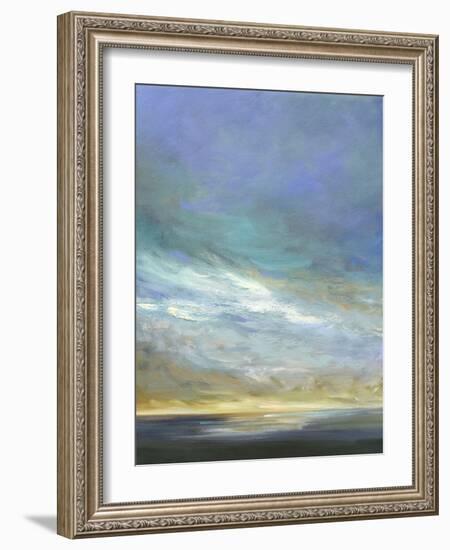 Coastal Clouds Triptych II-Sheila Finch-Framed Art Print