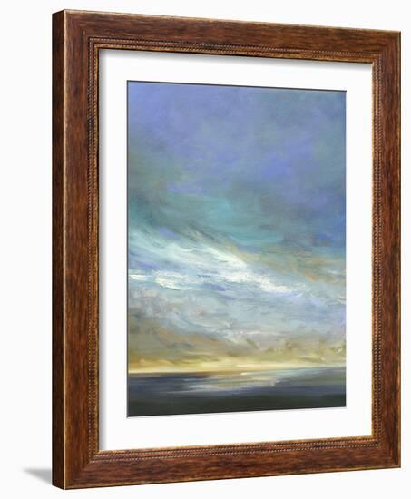 Coastal Clouds Triptych II-Sheila Finch-Framed Art Print