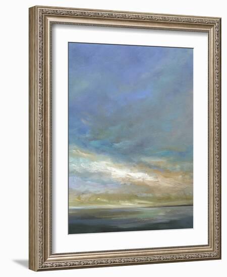 Coastal Clouds Triptych III-Sheila Finch-Framed Art Print