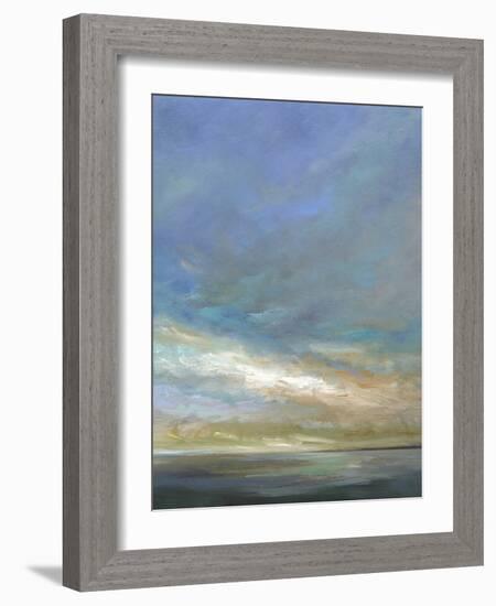 Coastal Clouds Triptych III-Sheila Finch-Framed Art Print