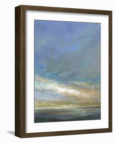 Coastal Clouds Triptych III-Sheila Finch-Framed Art Print