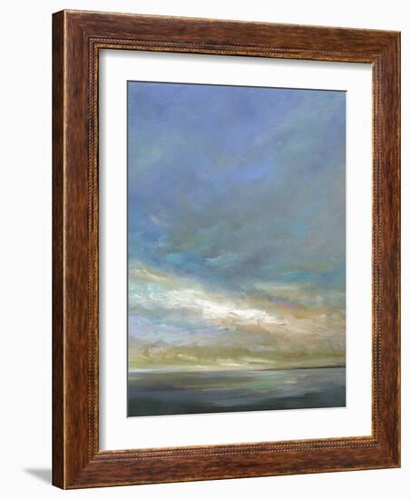 Coastal Clouds Triptych III-Sheila Finch-Framed Art Print